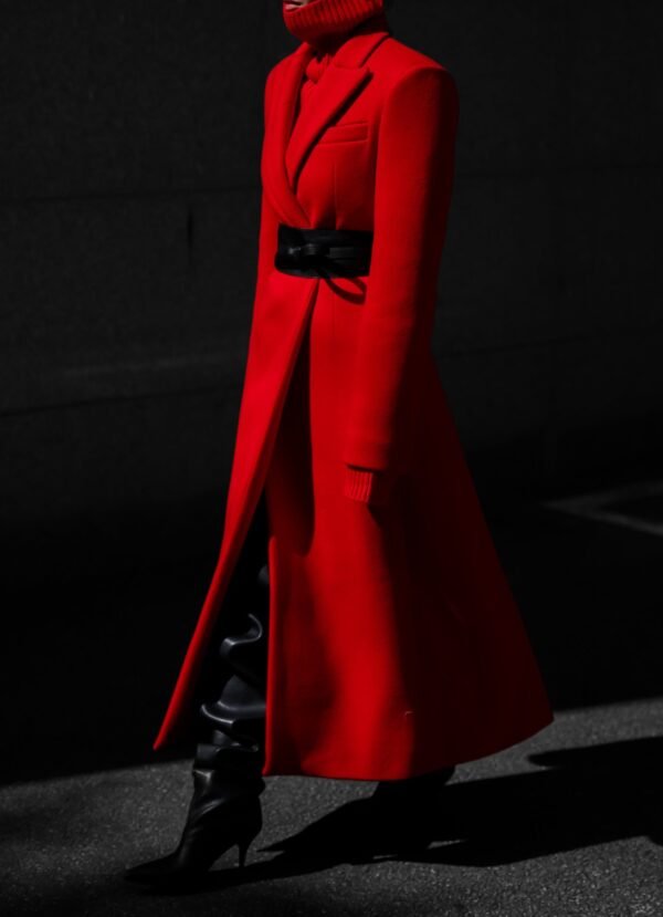 Long Coat - Red - Image 4