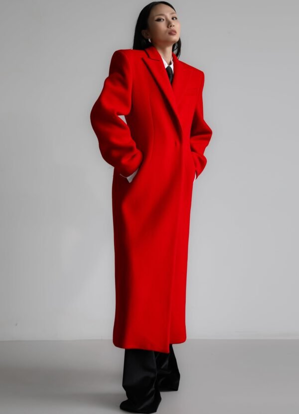 Long Coat - Red - Image 3