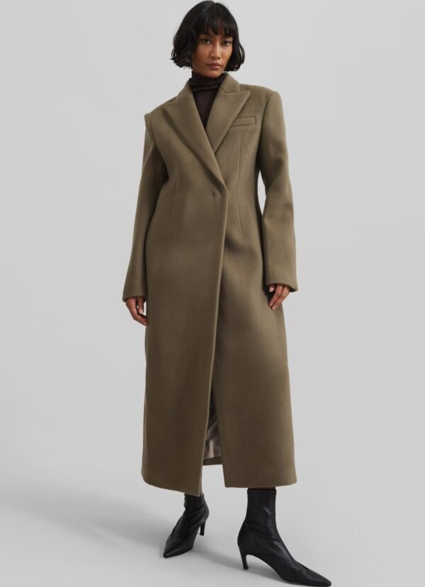 Long Coat - Taupe - Image 6