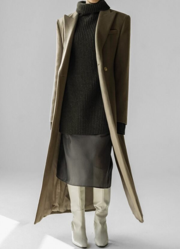 Long Coat - Taupe - Image 2