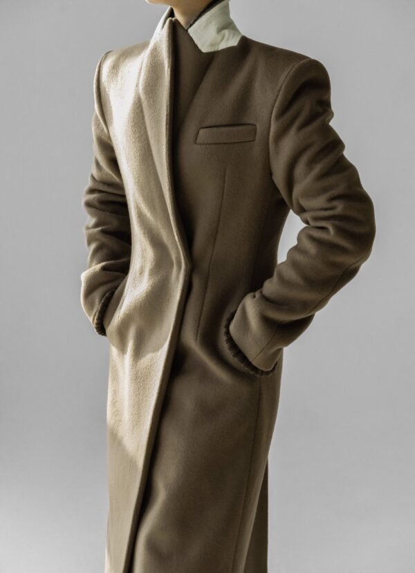 Long Coat - Taupe - Image 3