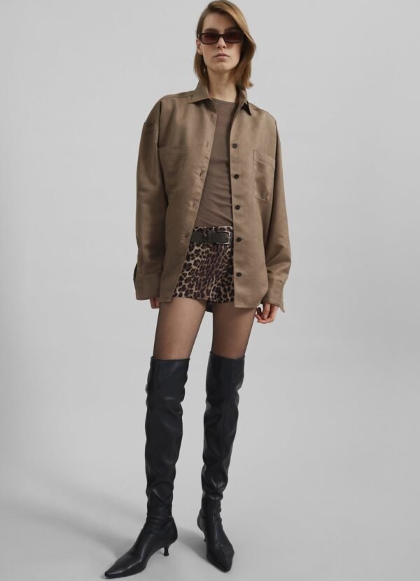 Button Up Shirt - Camel - Image 2