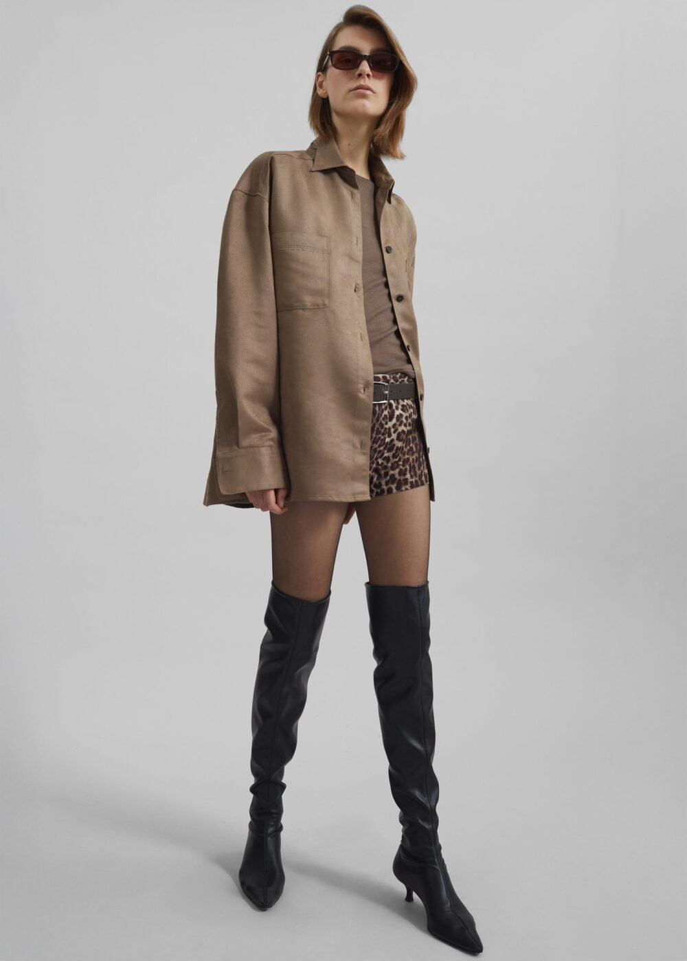Button Up Shirt - Camel - Image 3