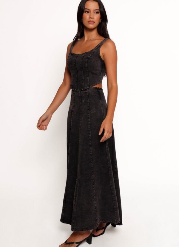 Midi Skirt - Black - Image 6