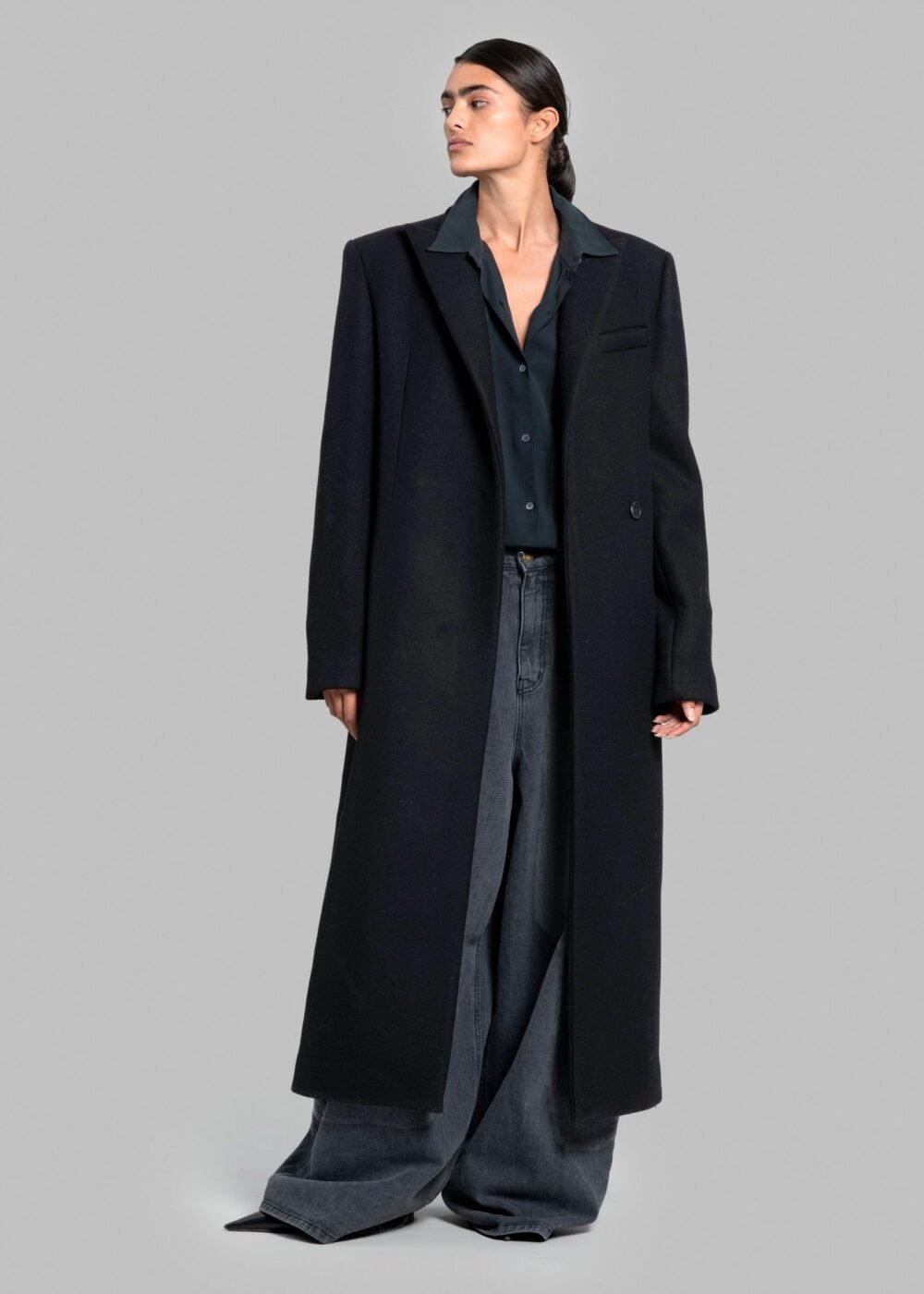 Long Coat - Black - Image 3