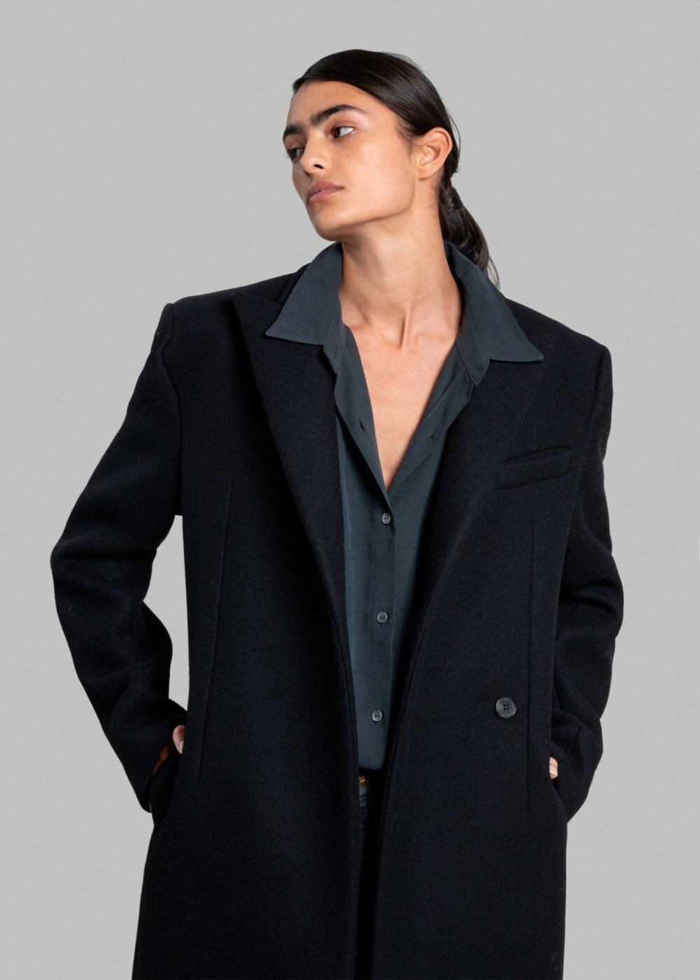 Long Coat - Black - Image 7