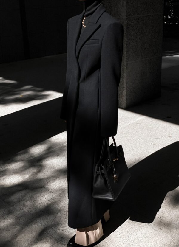 Long Coat - Black - Image 12