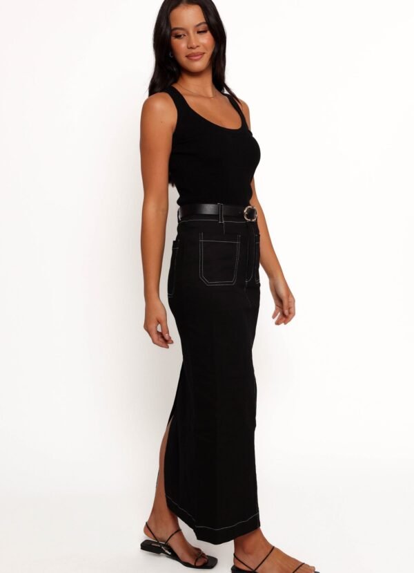 Midi Skirt - Black - Image 5