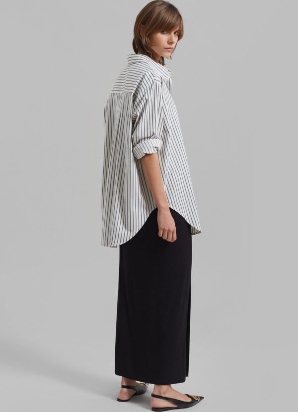 Pocket Shirt - White/Black Stripe - Image 7