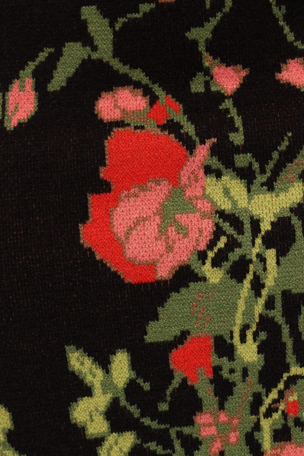 Knit Skirt - Black Floral - Image 6