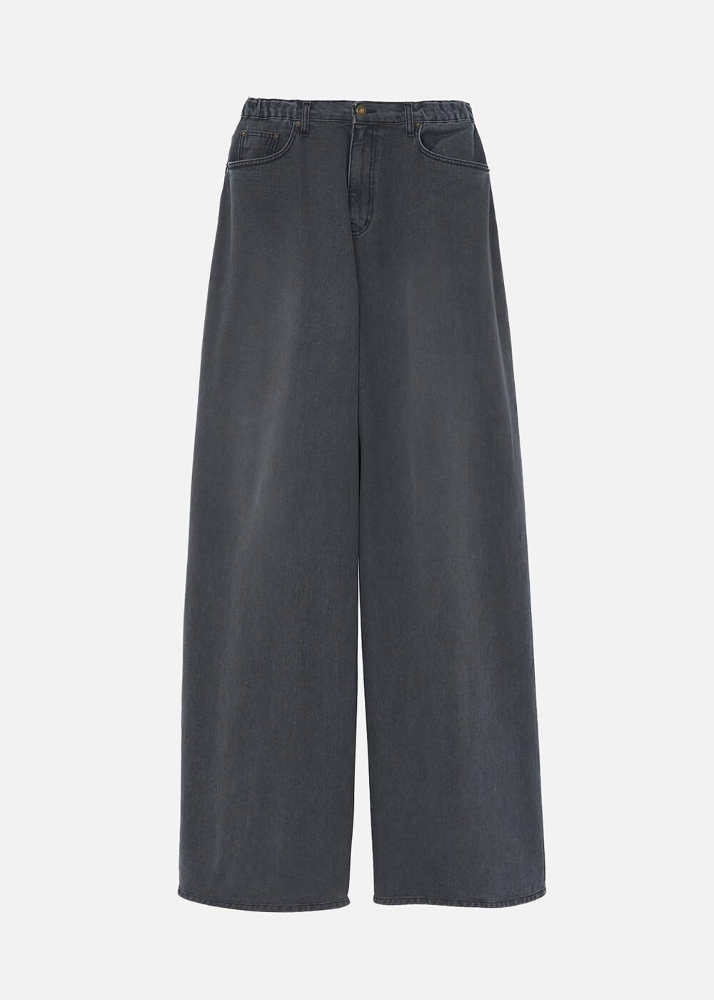 Wide Leg Jeans - Dark Grey - Image 14