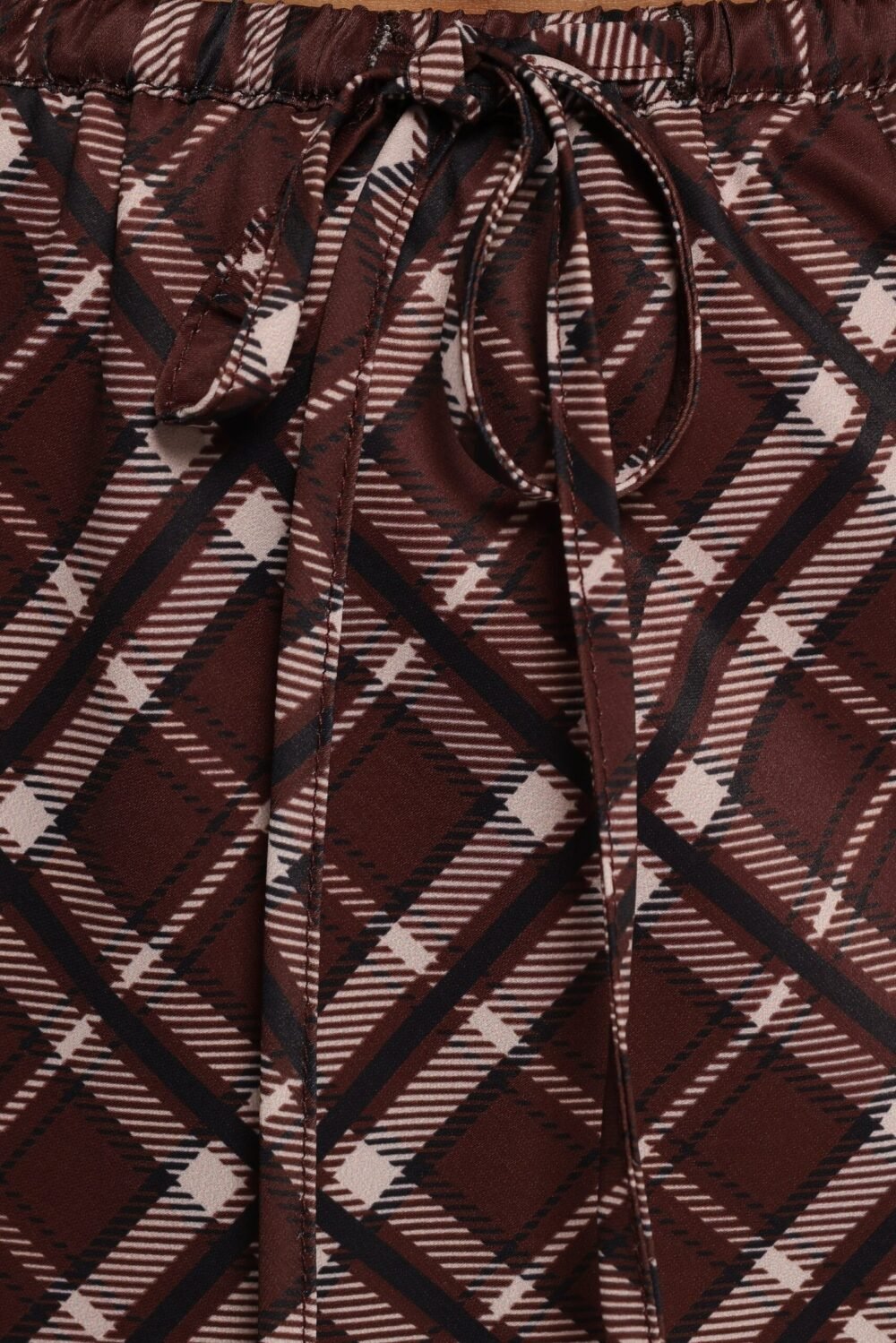 Midi Skirt - Brown Check - Image 8