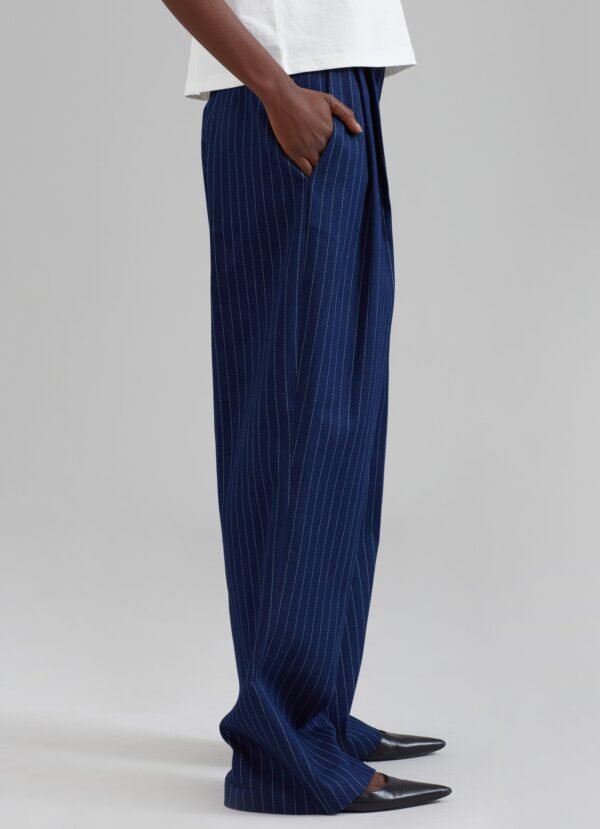 Denim Pants - Navy Pinstripe - Image 10