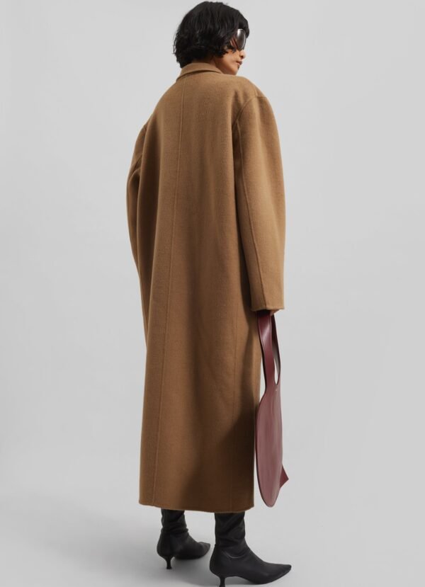 Oversized Wool Coat - Camel - Image 8