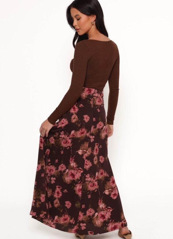 Midi Skirt - Chocolate Floral - Image 6