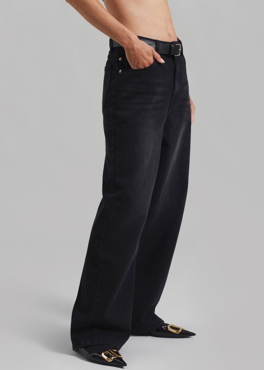 Denim Pants - Black Wash - Image 5