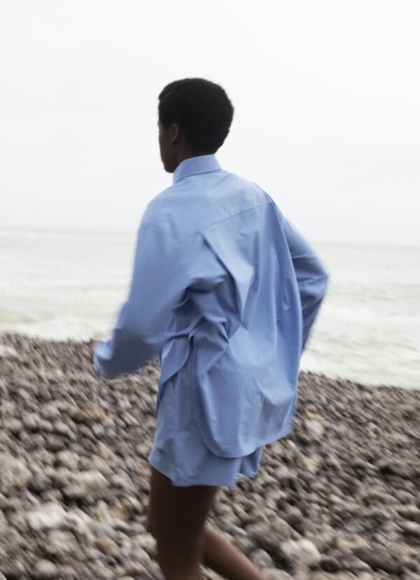 Organic Cotton Shirt - Blue - Image 8