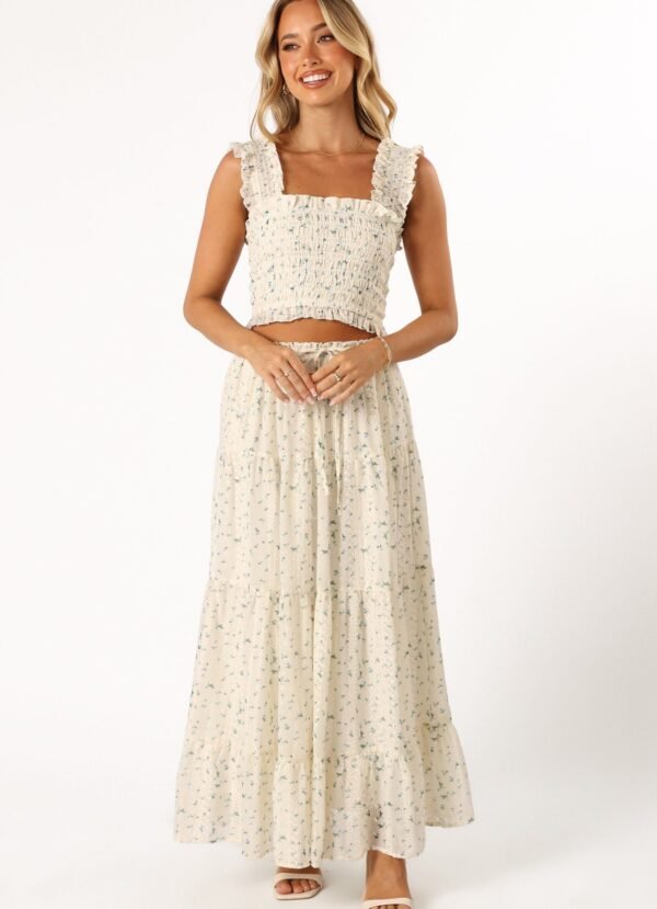 Maxi Skirt - Blue Floral - Image 8