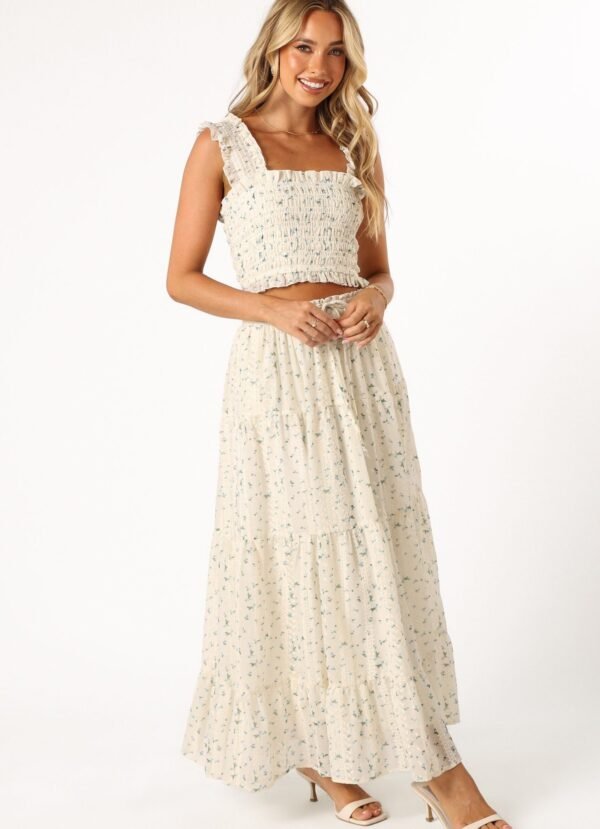 Maxi Skirt - Blue Floral - Image 9