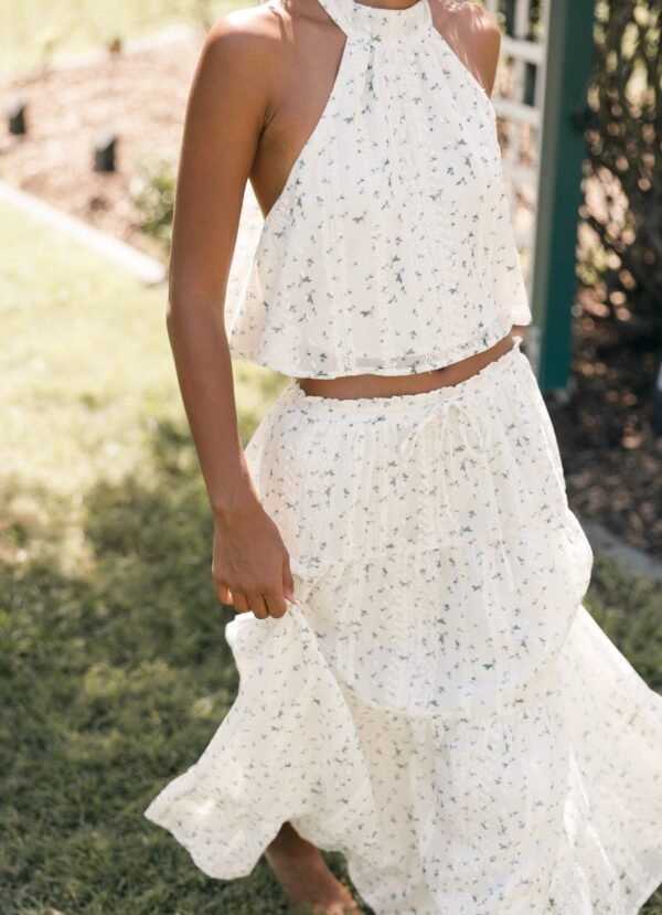 Maxi Skirt - Blue Floral - Image 2