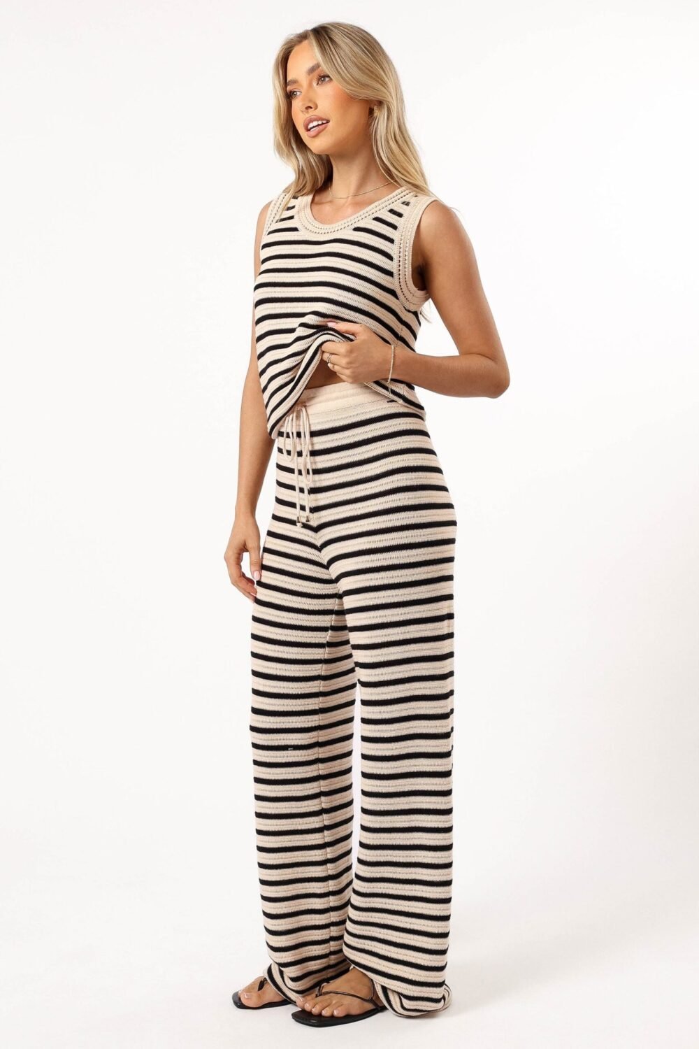 Knit Pant - Sand Black - Image 5