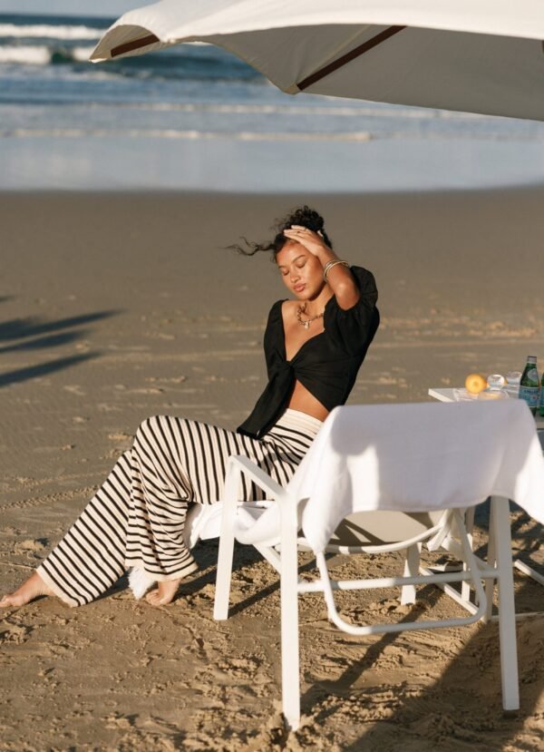 Knit Pant - Sand Black - Image 2