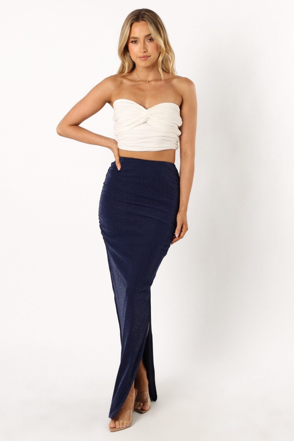 Midi Skirt - Navy - Image 6