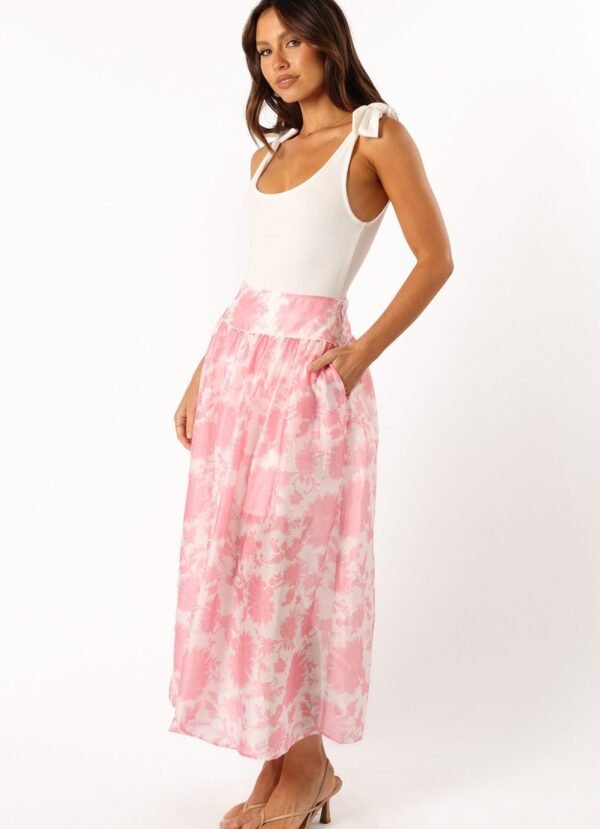 Maxi Skirt - Pink Floral - Image 5