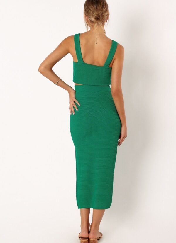Knitted Skirt - Green - Image 4