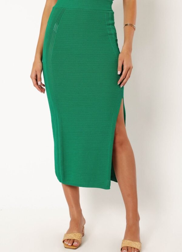 Knitted Skirt - Green - Image 6