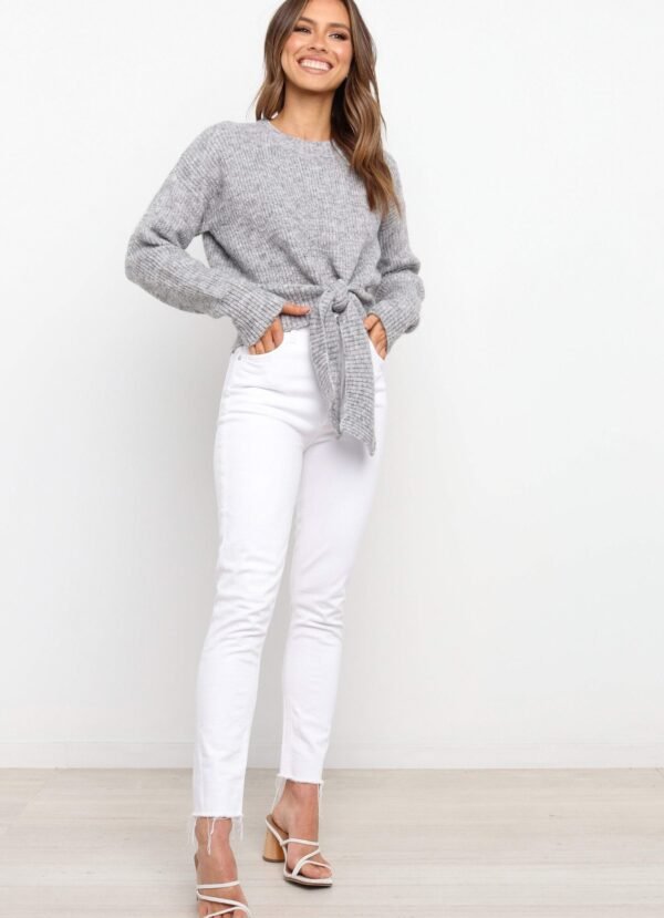 Knit Sweater - Grey - Image 7