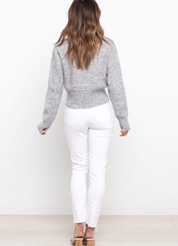 Knit Sweater - Grey - Image 8