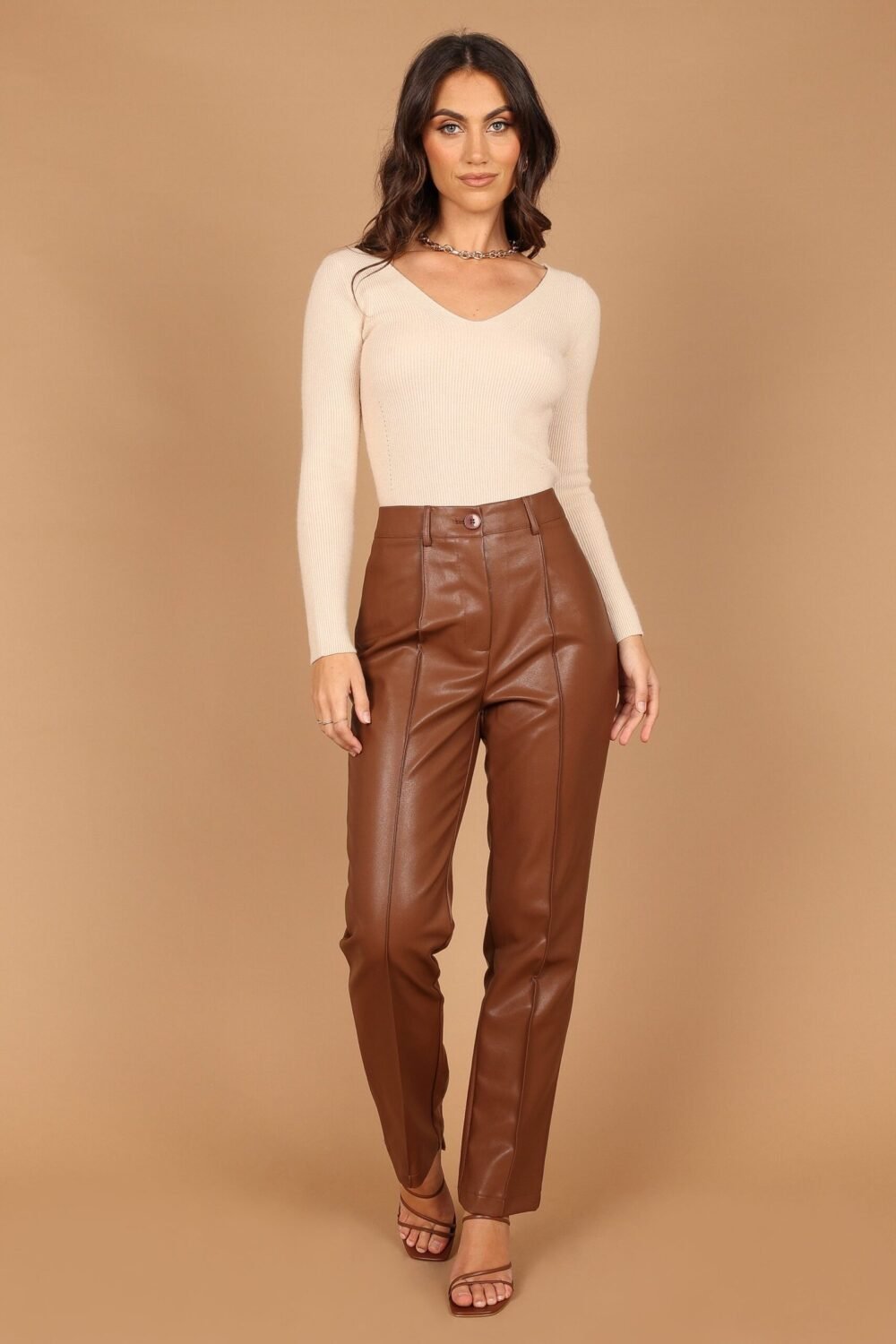 Knit Sweater - Beige - Image 6