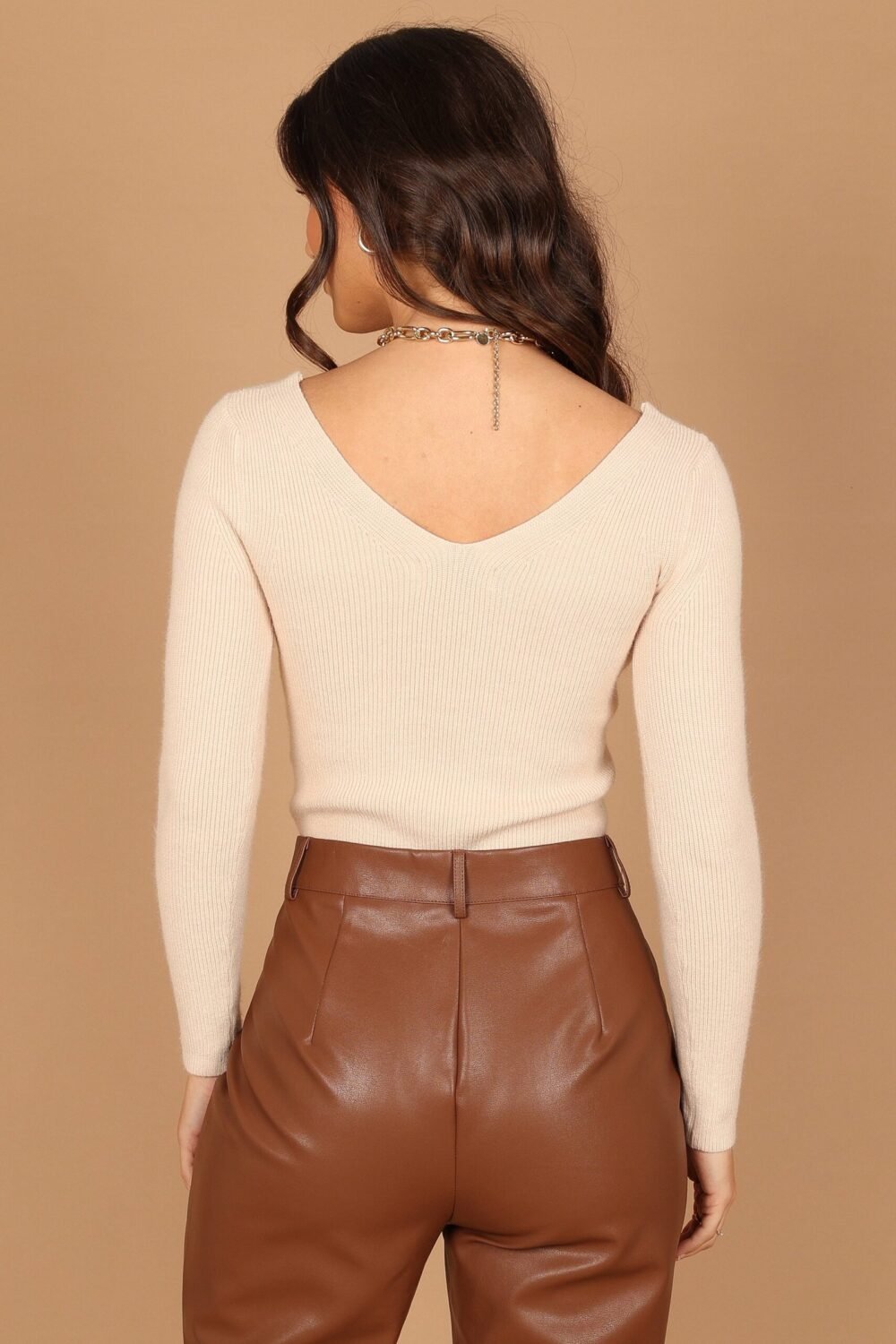 Knit Sweater - Beige - Image 9