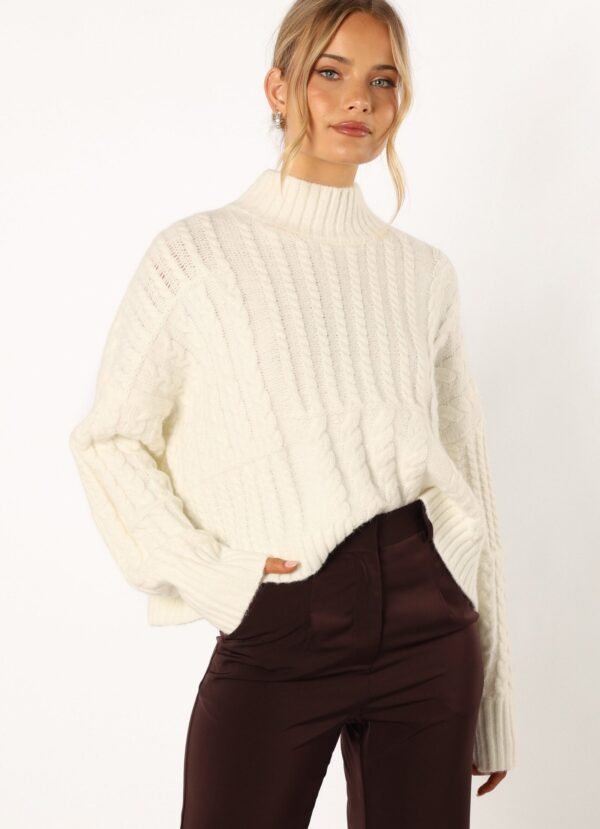 Knit Sweater - White - Image 5