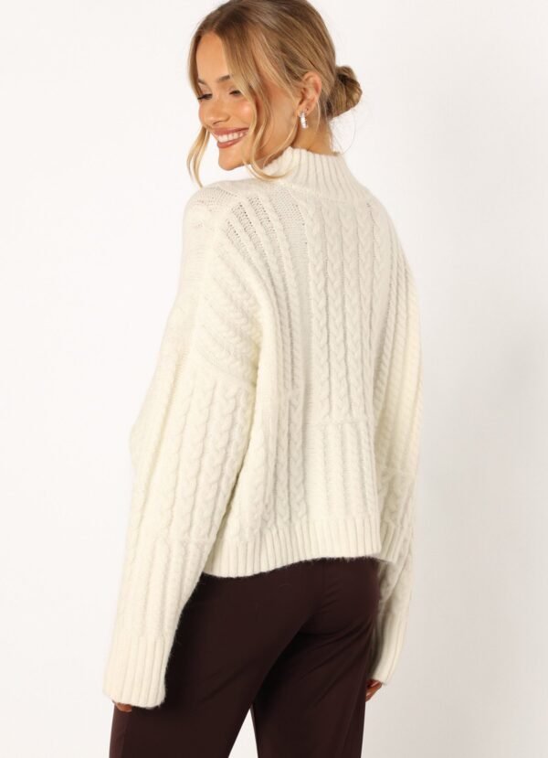 Knit Sweater - White - Image 6