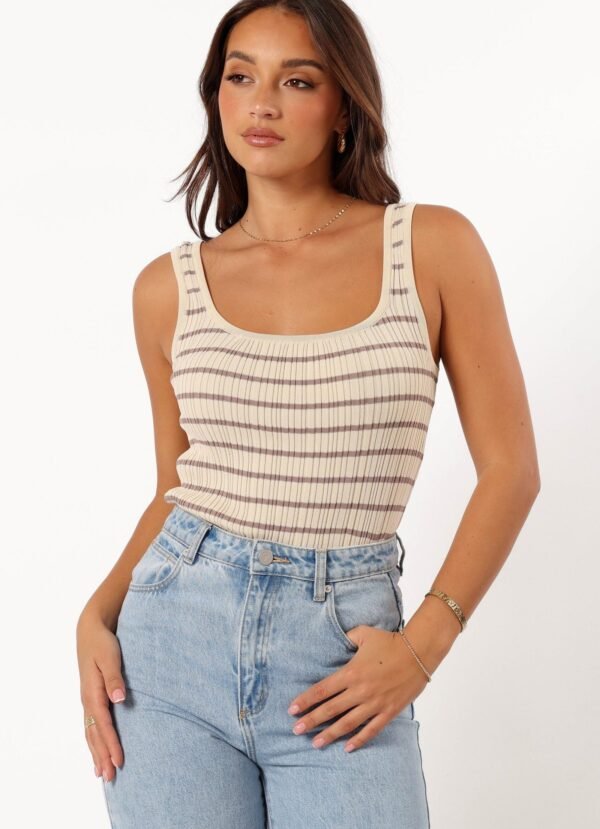 Knit Top - Cream Mocha - Image 3