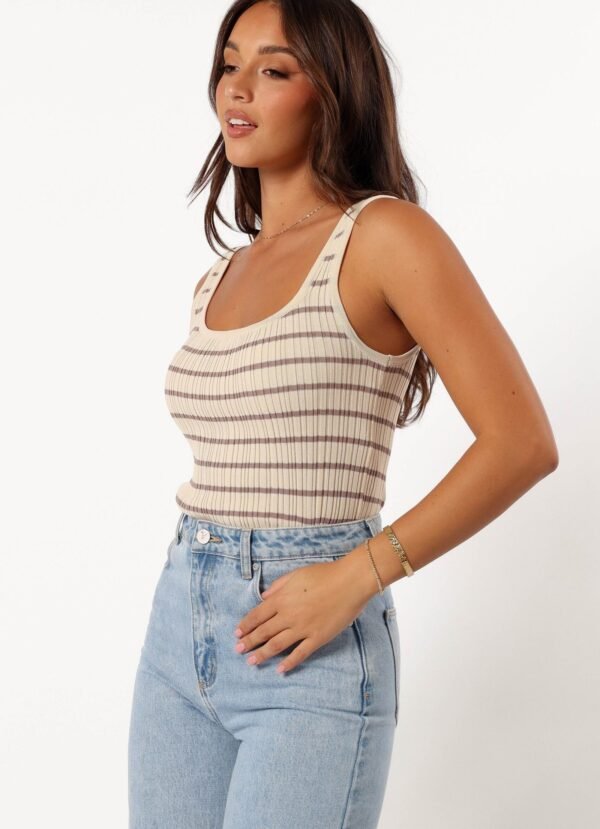 Knit Top - Cream Mocha - Image 5